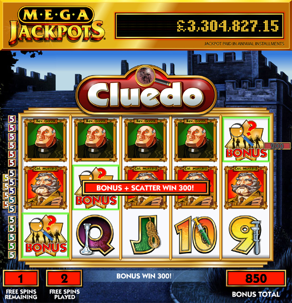 MegaJackpots Cluedo